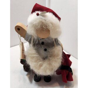 Vtg 1993 Lizzie High St Nicholas Santa Claus Doll with Sack of Presents